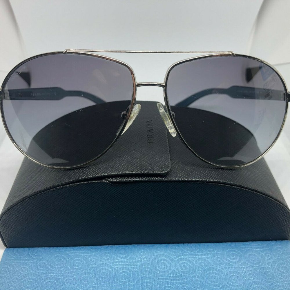 PRADA SPR 50N 1BC-3M1 SILVER / BLUE GRADIENT-Italy